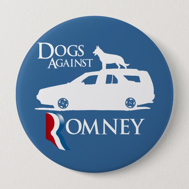 Dogs Against Mitt Romney.png Pinback Button (Front)