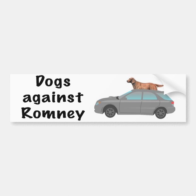 Dogs against Romney Bumper Sticker (Front)