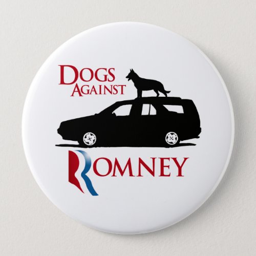 Dogs Against Romney _png Pinback Button