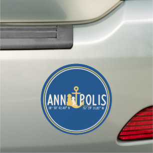 Dogs Anchored in Annapolis Car Magnet