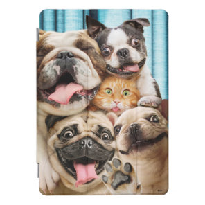 Dogs and a Cat Group Photo iPad Pro Cover