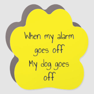 Dogs and Alarms Car Magnet