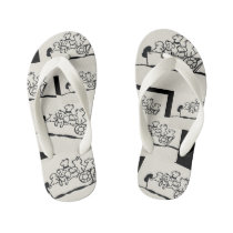 "Dogs and Boats" Kid's Flip Flops "Dogs and Boats" Kid's Flip Flops