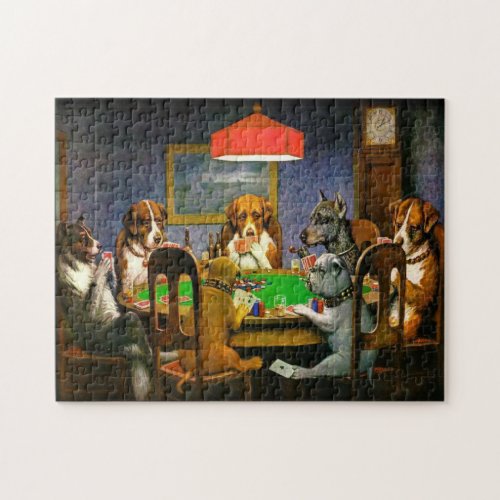 Dogs and Cards Jigsaw Puzzle