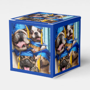 Dogs and Cat Grads in Photo Booth Favor Boxes