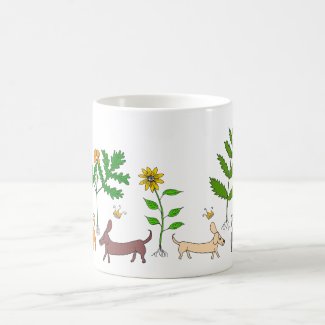 Dogs and Cats and Plants Coffee Mug