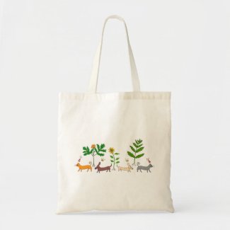 Dogs and Cats and Plants Tote Bag