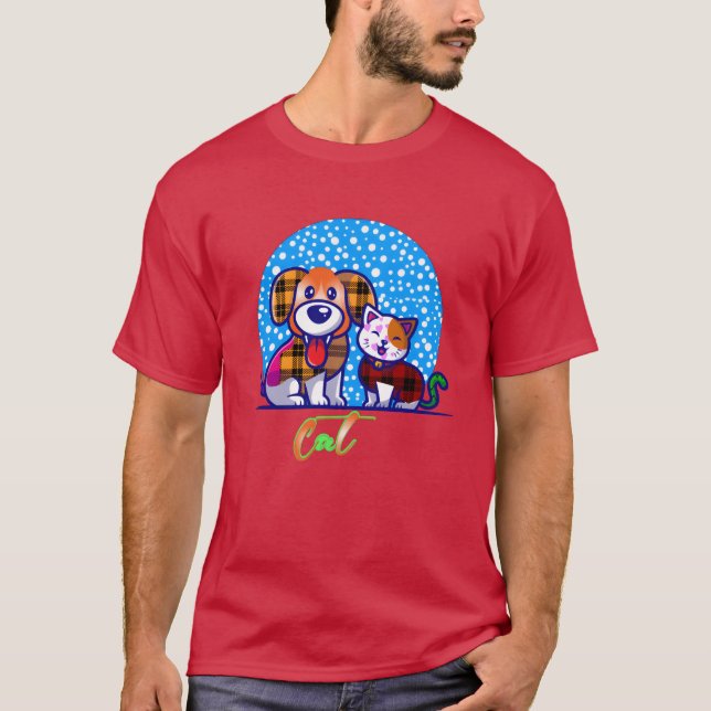Dogs And Cats Friends Forever boy T-Shirt (Front)