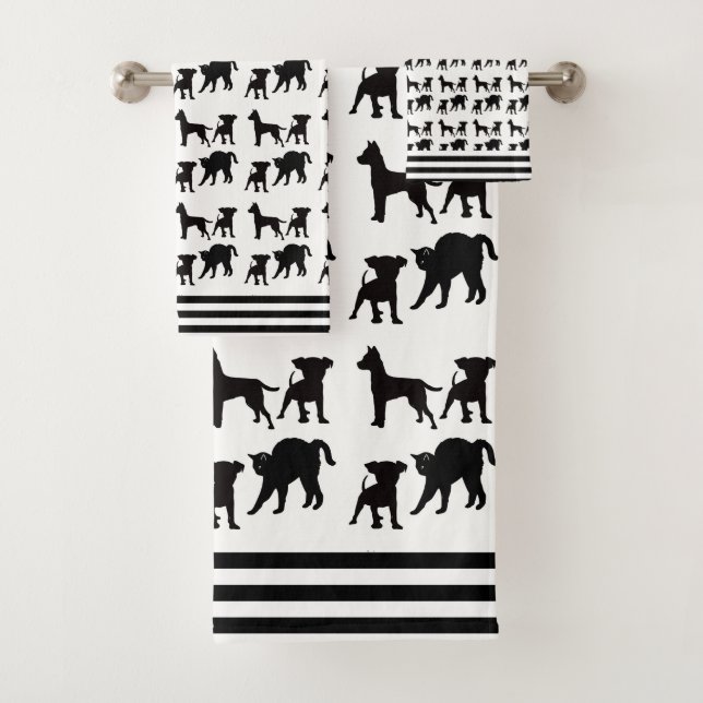 Dogs And Cats Kids Bath Towel Set (Insitu)