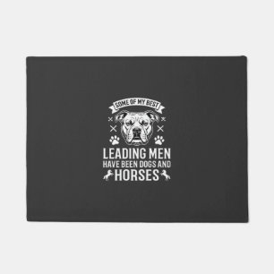 Dogs And Horses Leading Men Doormat