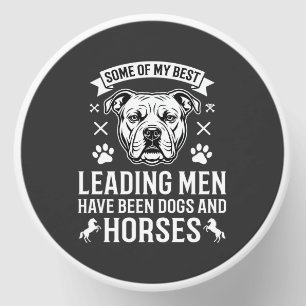 Dogs And Horses Leading Men Mini Candle Favors