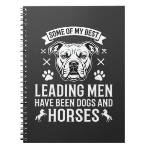 Dogs And Horses Leading Men Notebook