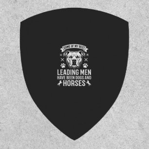 Dogs And Horses Leading Men Patch