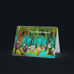 Dogs and Musicians Fun Birthday Serenade Card<br><div class="desc">The Dogs singing the Birthday Serenade Card in the forest -- fun just to think about!  Any design questions,  just sent an email to charmdesignstudio@rcn.com</div>