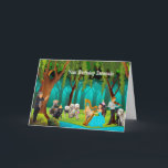 Dogs and Musicians Fun Birthday Serenade Card<br><div class="desc">The Dogs singing the Birthday Serenade Card in the forest -- fun just to think about!  Any design questions,  just sent an email to charmdesignstudio@rcn.com</div>