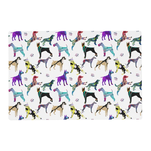 Dogs and Paws Placemat (Front)