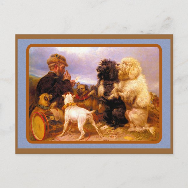Dogs and Sailor Playing Card (Front)