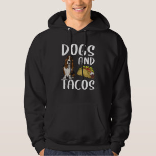 Dogs And Tacos Basset Hound Mexican Food Hoodie