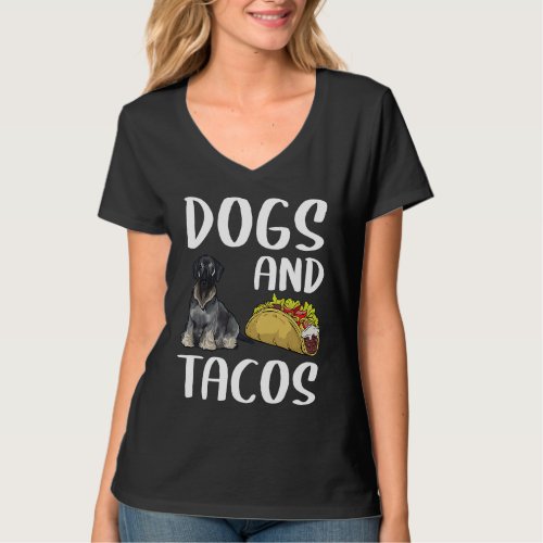 Dogs And Tacos Cesky Terrier Mexican Food T_Shirt