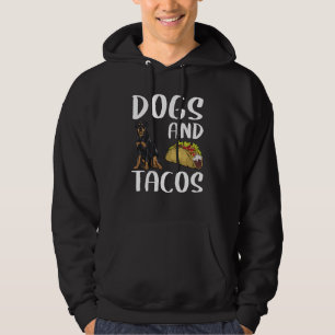 Dogs And Tacos Rottweiler Mexican Food Hoodie