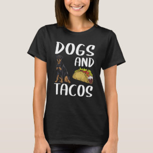 Dogs And Tacos Rottweiler Mexican Food T-Shirt