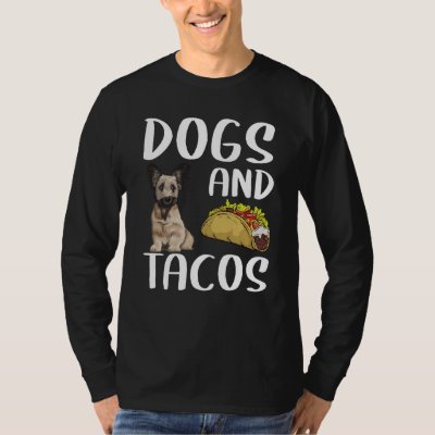 Dogs And Tacos Skye Terrier Mexican Food T-Shirt