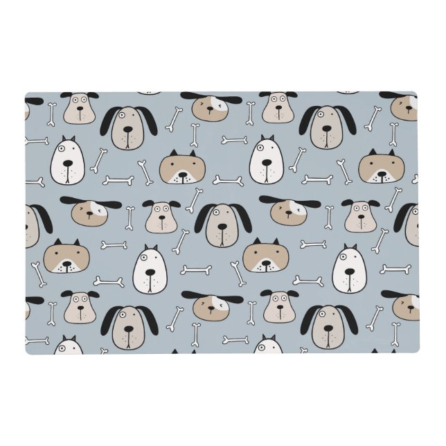  Dogs And Their Bones Placemat (Front)