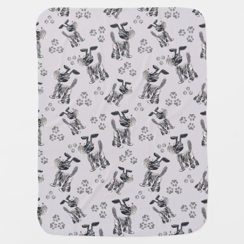 Dogs and Traces Baby Blanket