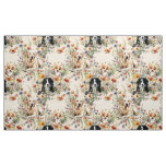 Dogs and Wildflowers Seamless Repeating Pattern Fabric