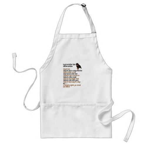 Dogs Are Better Than Children Because Adult Apron