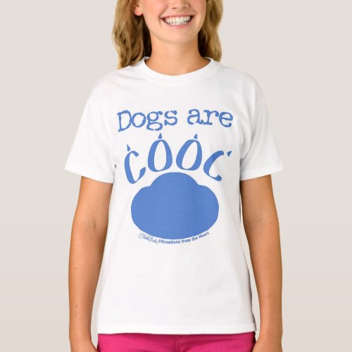 DOGS are Cool Paw Print T_Shirt