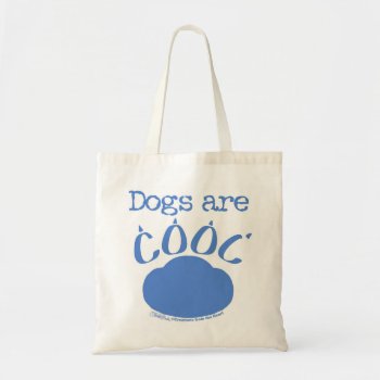 Dogs Are Cool Paw Print Tote Bag by creationhrt at Zazzle
