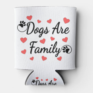 Dogs Are Family Typography For Dog Lovers Can Cooler