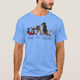 Dogs are Friends retro T-Shirt