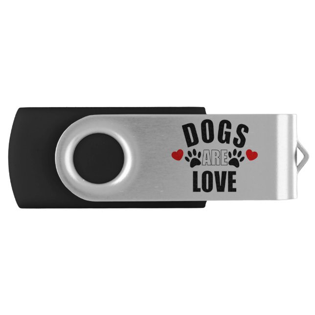 Dogs Are Love Flash Drive (Front)