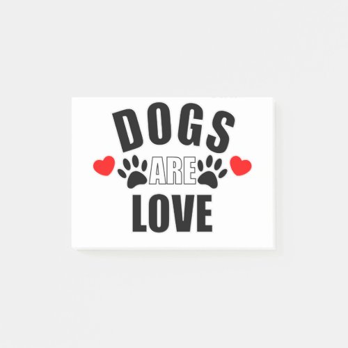 Dogs Are Love Post_it Notes