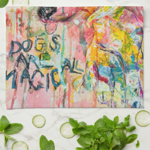 DOGS ARE MAGICAL KITCHEN TOWEL