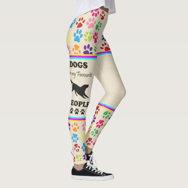 Dogs Are My Favorite People Leggings (Right)