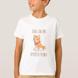 Dogs Are My Favorite People Puppy Dog Shiba Inu T-shirt at Zazzle