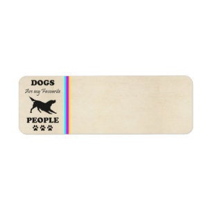 Dogs Are My Favorite People Return Address Label