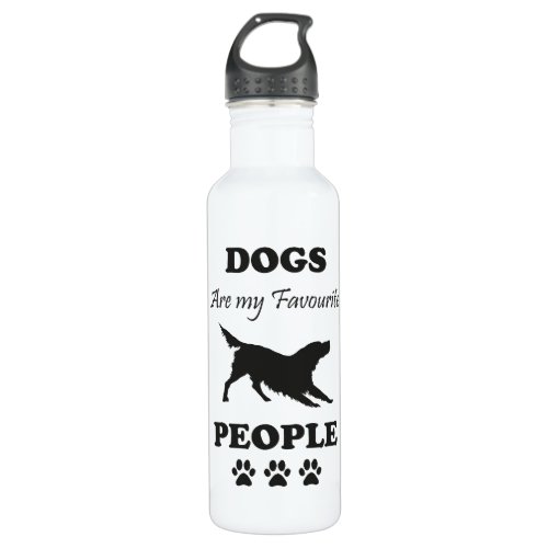 Dogs Are My Favorite People Water Bottle