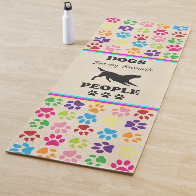 Dogs Are My Favorite People Yoga Mat (In Situ)