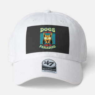 Dogs Are Our Link to Paradise Retro Vector 47 Brand Hat