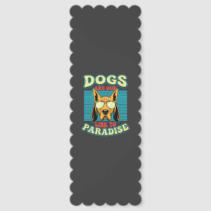 Dogs Are Our Link to Paradise Retro Vector Bookmarks