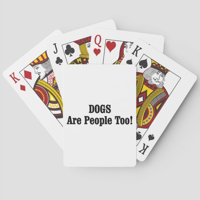 DOGS Are People Too! Poker Cards (Back)
