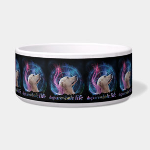 Dogs Are Whole Life Colorful  Bowl