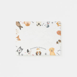 Dogs Around the Borders Post-it Notes