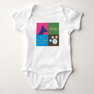dogs baby bodysuit