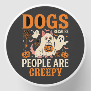 Dogs Because People Are Creepy Halloween Ghost Mini Candle Favors