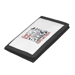 Dogs Because People Are Creepy Halloween Tri-fold Wallet